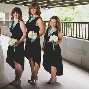 Black hi-low cocktail dress, worn once